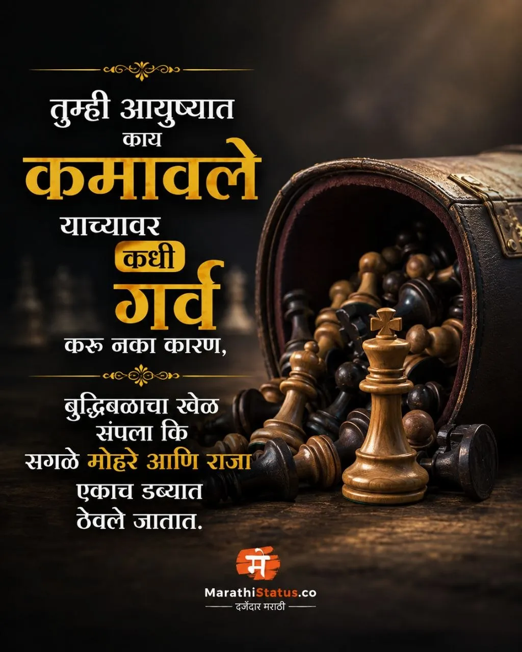 आयुष्यात काय कमावले यावर कधी गर्व करू नका Marathi Life Status